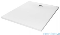 New Trendy Nex brodzik konglomeratowy prostokątny 120x100x3,5 cm biały B-0463