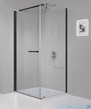 Sanplast Prestige III KNDJ/PRIII kabina prostokątna 100x80x198 cm czarny matowy 600-073-0160-59-401
