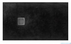 Roca Terran 120x80cm brodzik prostokątny konglomeratowy Czarny AP1014B032001400