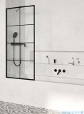 Radaway Modo New Black Pnj Factory parawan nawannowy 100cm L/P czarny mat/szkło przejrzyste 10006100-54-55