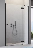 Radaway Essenza 8 Black Dwj drzwi wnękowe 100cm prawe czarny mat/szkło przejrzyste 10480612-01-01R/10460337-54-01R