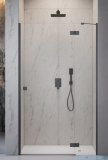 Radaway Essenza 8 Brushed GunMetal Dwj drzwi wnękowe 80cm prawe szczotkowany grafit/szkło przejrzyste 10480512-01-01R/10460237-92-01R
