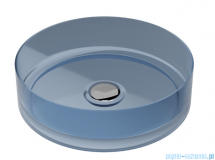 Besco Enya Blue Wave + syfon chrom umywalka nablatowa 36x36x10cm #UME-36-BWC