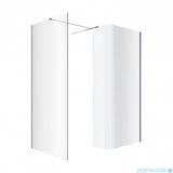 Excellent Vidoq walk-in kabina prysznicowa gięta, ścianka prosta 100cm, ścianka gięta 83cm chrom KAEX.1507.K.1000.0830.CR