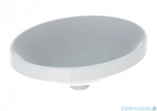 Geberit VariForm Umywalka owalna wpuszczana w blat bez przelewu 50x40cm spód szkliwiony KeraTect 500.711.00.2