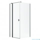 Radaway Nes Kdj II Brushed GunMetal kabina 110x80cm lewa szczotkowany grafit 10032110-92-01L/10039080-01-01