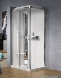 Novellini Glax 3 standard kabina prysznicowa 120x80 lewa srebrny GL32P129ST-1B