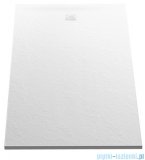 New Trendy Mori brodzik konglomeratowy prostokątny 120x90x3 cm biały B-0436