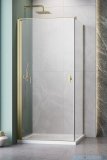 Radaway Nes Kdj I Brushed Gold kabina 80x70cm lewa szczotkowane złoto 10022080-99-01L/10039070-01-01