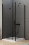 New Trendy New Soleo Black 80x70x195 cm kabina lewa przejrzyste D-0234A/D-0113B