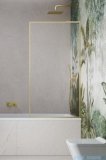 Radaway Modo F SL Brushed Gold PNJ II parawan nawannowy 80cm prawy szczotkowane złoto/przejrzyste 10406080-99-01R