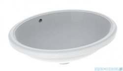 Geberit VariForm Umywalka owalna z przelewem 56x46cm szkliwiony spód KeraTect 500.753.00.2