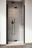 Radaway Nes Black Dwb drzwi wnękowe 80cm lewe czarny mat/szkło przejrzyste 10029080-54-01L