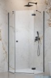 Radaway Essenza Brushed GunMetal Ptj kabina pięciokątna 100x100cm prawa szczotkowany grafit szkło przejrzyste 1385010-92-01R/1385051-01-01