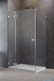 Radaway Essenza Pro Brushed Nickel Kdj kabina 80x110cm lewa szczotkowany nikiel 10097080-91-01L/10098110-01-01