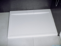Besco Axim ultraslim 120x80cm brodzik prostokątny Stone Effect biały BAX-120-80-P-SEB