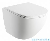 Omnires Ottawa miska WC wisząca + deska wolnoopadająca biały mat OTTAWAMWBM