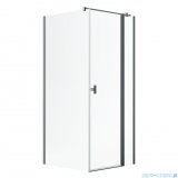 Radaway Nes Kdj II Brushed GunMetal kabina 100x90cm prawa szczotkowany grafit 10032100-92-01R/10039090-01-01