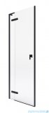 Roca Metropolis drzwi prysznicowe 160x200cm przejrzyste profile CZARNY MAT AMP0816016M
