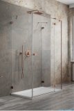 Radaway Essenza Pro Brushed Copper Kdj+S kabina 100x80x100cm prawa  szczotkowana miedź 10097380-93-01R/10098100-01-01/10098100-01-01