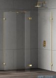 New Trendy Eventa Gold Shine kabina walk-in 110x80x200 cm z dodatkową ścianką przejrzyste EXK-4889/EXK-4864