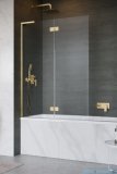 Radaway Essenza 8 SL Gold PND II parawan nawannowy 130cm lewy złoty połysk/przejrzyste 10500130-09-01L