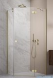 Radaway Essenza 8 Brushed Gold Ptj kabina pięciokątna 80x100cm prawa szczotkowane złoto 10490000-99-01R/10490500-01-01