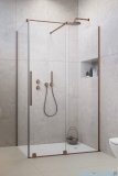 Radaway Furo Kdj Brushed Copper kabina 150x70cm prawa szczotkowana miedź 10104772-93-01R/10110730-01-01/10113070-01-01