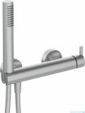 Deante SILIA Bateria prysznicowa z zestawem prysznicowym stal szczotkowana BQS F41M