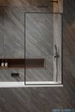 Radaway Modo F SL Brushed GunMetal PNJ II parawan nawannowy 90cm prawy szczotkowany grafit/przejrzyste 10406090-92-01R