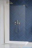 Radaway Modo X Brushed Gold II kabina Walk-in 95x200 złoty szczotkowany/przejrzyste 10mm 389295-99-01