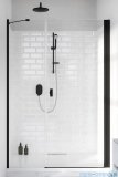 Radaway Nes 8 Black Dws I drzwi wnękowe 100cm prawe czarny mat/szkło przejrzyste 10078100-54-01R/10078111-01-01