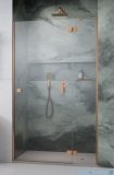 Radaway Essenza Brushed Copper Dwj drzwi wnękowe 130cm prawe szczotkowana miedź/szkło przejrzyste 1385017-93-01R