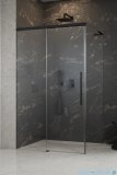 Radaway Idea 8 QL Black Kdj kabina 120x90cm lewa czarny mat/szkło przejrzyste 10550617-54-01L/10350553-01-01/10360090-01-01R