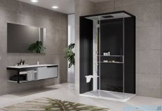 Novellini Glax 2 2.0 kabina z hydromasażem hydro plus 120x80 lewa biała G222P120SM1L-1UH
