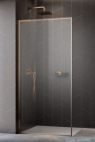 Radaway Modo F SL Brushed Copper II kabina Walk-in 115x201,6cm lewa Szczotkowana Miedź szkło przejrzyste 10419115-93-01L