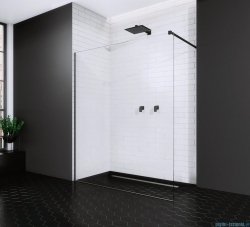 Radaway Modo New Black II kabina Walk-in 65x200 czarny mat/szkło przejrzyste 389065-54-01