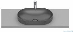 Roca FINECERAMIC umywalka wpuszczana w blat cienkościenna Round 55x37 onyx A327527640