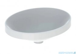 Geberit VariForm Umywalka owalna wpuszczana w blat bez przelewu szkliwiony spód 50x40cm 500.711.01.2