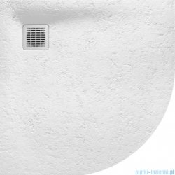 Roca Terran 90x90cm brodzik półokrągły konglomeratowy biały AP10538438401100