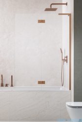 Radaway Essenza 8 SL Brushed Copper PND II parawan nawannowy 110cm prawy szczotkowana miedź/przejrzyste 10500110-93-01R