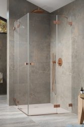 Radaway Essenza Pro Brushed Copper Kdd kabina 100x90cm szczotkowana miedź 10096100-93-01L/10096090-93-01R