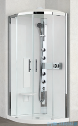 Novellini Glax 3 kabina z hydromasażem półokrągła 90x90 GL3R99M1-1K