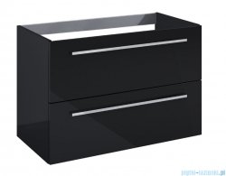 Roca Kwadro szafka 80x38x53 cm czarny połysk A857970351