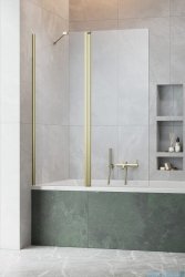 Radaway Nes Pnd II Brushed Gold parawan nawannowy 130cm lewy szczotkowane złoto 10009130-99-01L