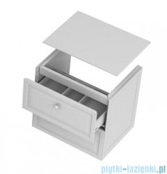 Oristo Montebianco szafka z blatem 80x60x46 biały mat OR47-SD2S-80-2/OR00-BU-80-2