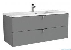 Oristo Siena szafka z umywalką Amelia 120x50x45 szary mat OR45-SD2S-120-12/UME-AM-120-92-C