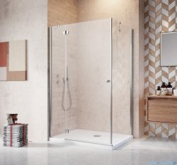 Radaway Torrenta Kdj kabina kwadratowa 90x90 lewa szkło przejrzyste + Brodzik Delos C + Syfon 32202-01-01NL