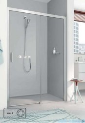 Kermi Pega drzwi przesuwne 1-skrzydłowe z jednym polem stałym 140 cm prawe  przejrzyste PED2R14020VPK