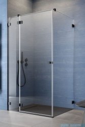 Radaway Essenza Pro Black Kdj kabina 100x90cm lewa czarny mat/szkło przejrzyste 10097100-54-01L/10098090-01-01